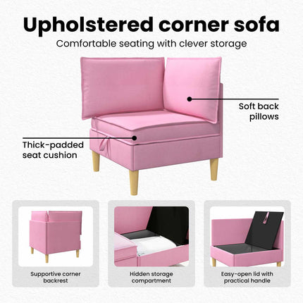 Soffa med förvaring Tyg