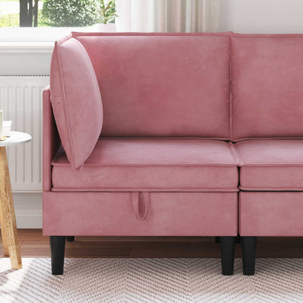 Soffa med förvaring Rosa Sammet