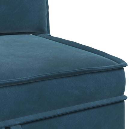 Soffa med förvaring Blå Sammet