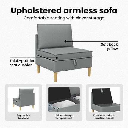 Soffa med förvaring Tyg