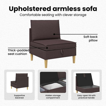 Soffa med förvaring Tyg