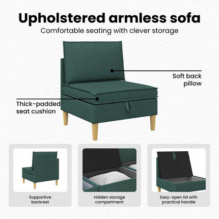 Soffa med förvaring Tyg