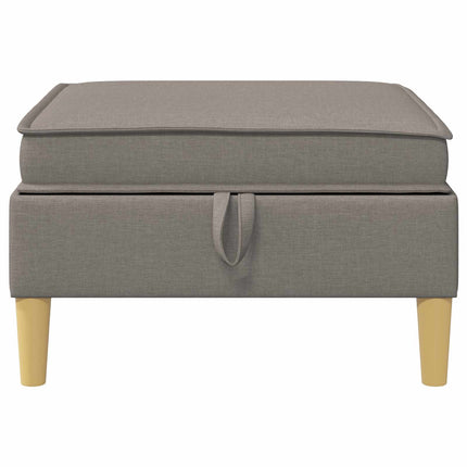 Soffpuff med förvaring Taupe Tyg