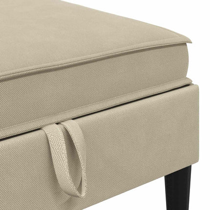 Soffpuff med förvaring Sand Sammet