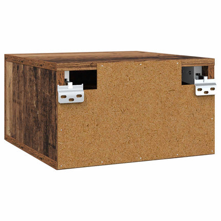 Nattduksbord Gammalt trä 35 x 35 x 20 cm Konstruerat trä