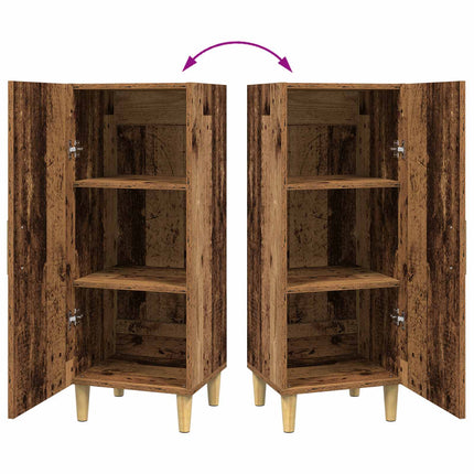 Sideboard Gammalt trä 34,5 x 34 x 90 cm Konstruerat trä