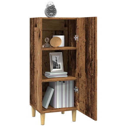 Sideboard Gammalt trä 34,5 x 34 x 90 cm Konstruerat trä