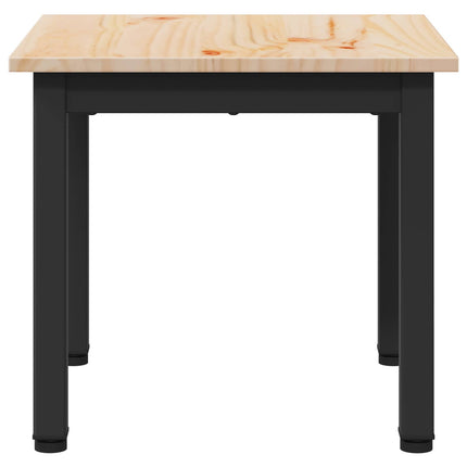 Kaffeebord Naturfärg 40 x 40 x 36 cm Massiv furu