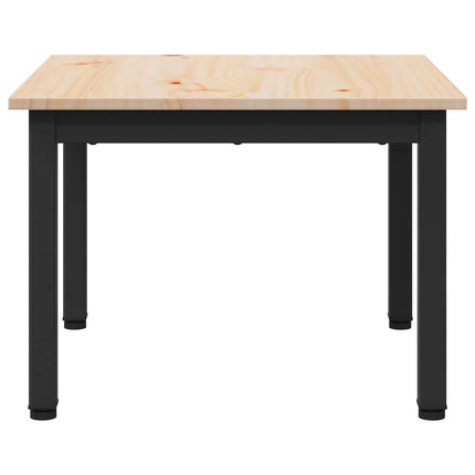 Kaffeebord Naturfärg 50 x 50 x 36 cm Massiv furu