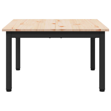 Kaffeebord Naturfärg 60 x 60 x 36 cm Massiv furu