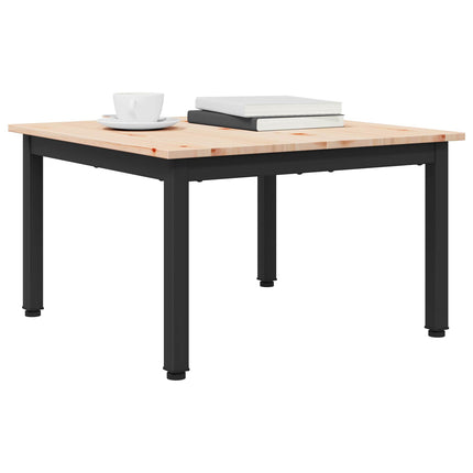 Kaffeebord Naturfärg 60 x 60 x 36 cm Massiv furu