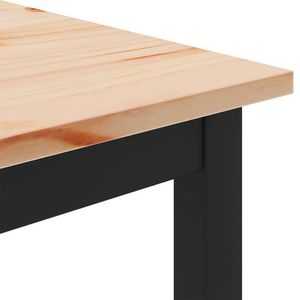 Kaffeebord Naturfärg 80 x 80 x 45 cm Massiv furu