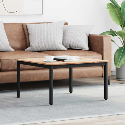 Kaffeebord Naturfärg 80 x 80 x 45 cm Massiv furu
