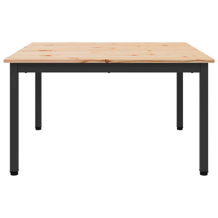 Kaffeebord Naturfärg 80 x 80 x 45 cm Massiv furu