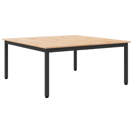 Kaffeebord Naturfärg 100 x 100 x 45 cm Massiv furu