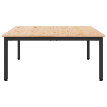 Kaffeebord Naturfärg 100 x 100 x 45 cm Massiv furu