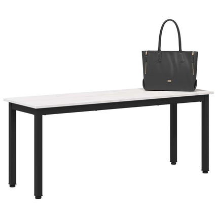 bänk Vit 110 x 35 x 45 cm Massiv furu