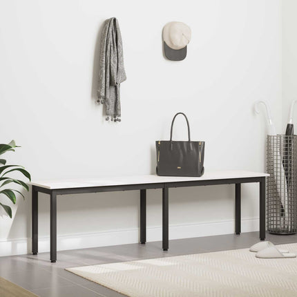 bänk Vit 160 x 35 x 45 cm Massiv furu