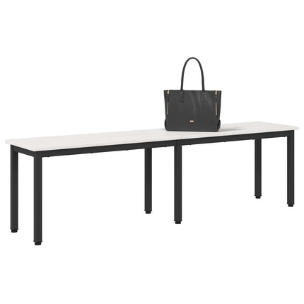 bänk Vit 160 x 35 x 45 cm Massiv furu