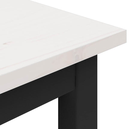 bänk Vit 200 x 35 x 45 cm Massiv furu
