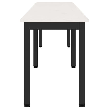 bänk Vit 200 x 35 x 45 cm Massiv furu