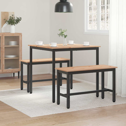 Matbord Naturfärg 80 x 80 x 75 cm Massiv furu