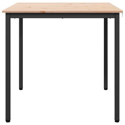 Matbord Naturfärg 80 x 80 x 75 cm Massiv furu