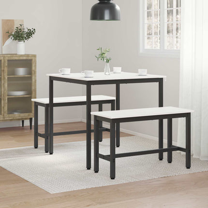 Matbord Vit 80 x 80 x 75 cm Massiv furu