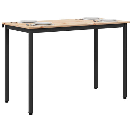 Matbord Naturfärg 110 x 55 x 75 cm Massiv furu