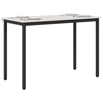 Matbord Vit 110 x 55 x 75 cm Massiv furu