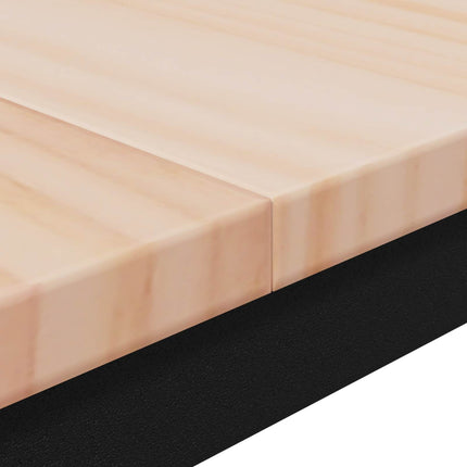 Matbord Naturfärg 110 x 110 x 75 cm Massiv furu