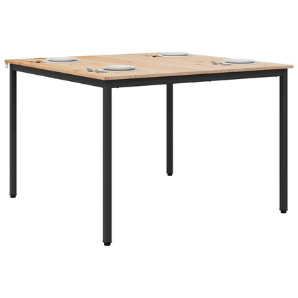 Matbord Naturfärg 110 x 110 x 75 cm Massiv furu