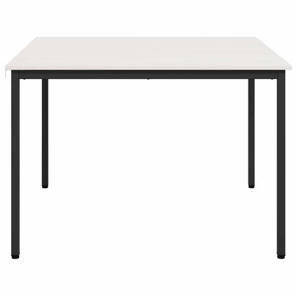 Matbord Vit 110 x 110 x 75 cm Massiv furu