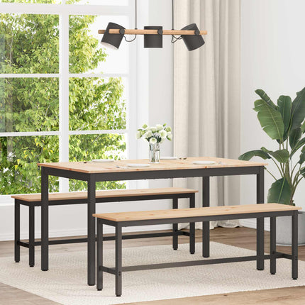 Matbord Naturfärg 140 x 80 x 75 cm Massiv furu