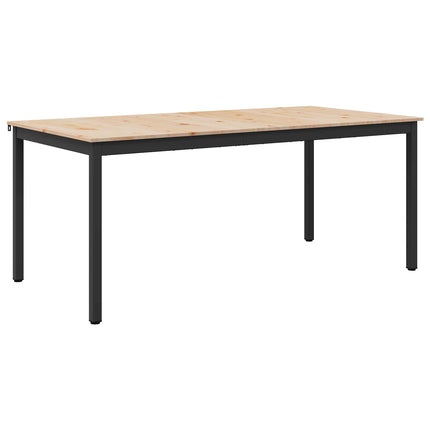 Matbord Naturfärg 140 x 80 x 75 cm Massiv furu
