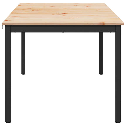 Matbord Naturfärg 140 x 80 x 75 cm Massiv furu