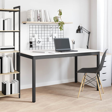 Matbord Vit 140 x 80 x 75 cm Massiv furu