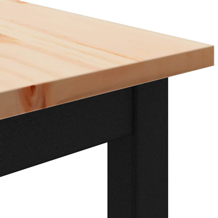 Matbord Naturfärg 150 x 90 x 75 cm Massiv furu