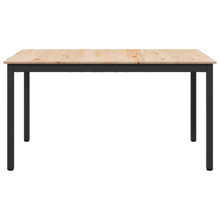 Matbord Naturfärg 150 x 90 x 75 cm Massiv furu