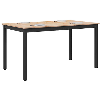 Matbord Naturfärg 150 x 90 x 75 cm Massiv furu