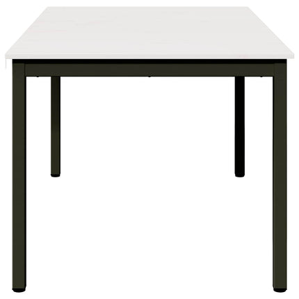 Matbord Vit 150 x 90 x 75 cm Massiv furu