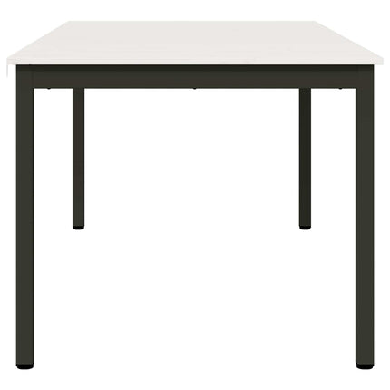 Matbord Vit 180 x 90 x 75 cm Massiv furu