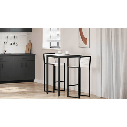 Barbord Vit 70 x 70 x 105 cm Massiv furu