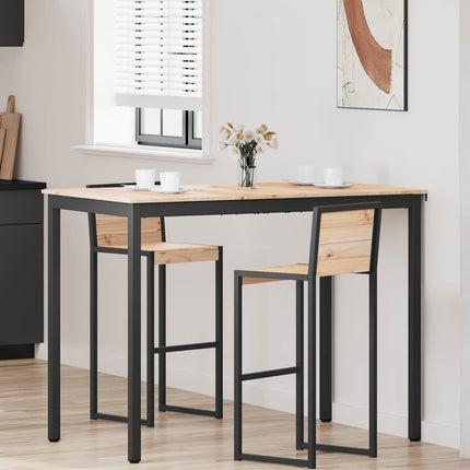 Barbord Naturfärg 140 x 80 x 105 cm Massiv furu