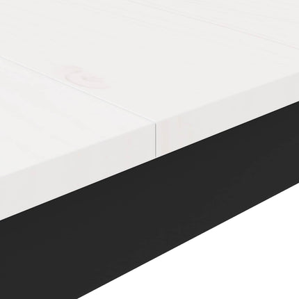 Barbord Vit 140 x 80 x 105 cm Massiv furu
