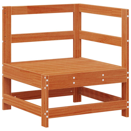 Trädgårdshörnssoffa Massivt furu VaxBrun 62 x 62 x 70,5 cm