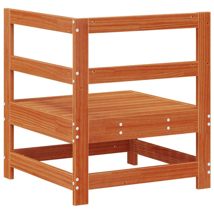 Trädgårdshörnssoffa Massivt furu VaxBrun 62 x 62 x 70,5 cm