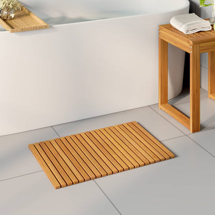 Badmatta Brun 60 x 40 cm Massivt Akaciaträ