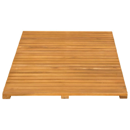 Badmatta Enfärgad Brun 80 x 50 cm Massivt Akaciaträ