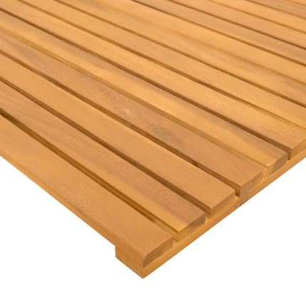 Badmatta Enfärgad Brun 100 x 55 cm trä